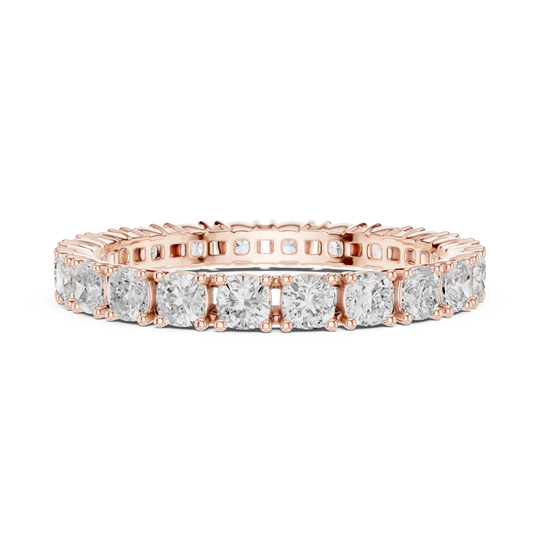 Driona Jewels Round Diamond Full Eternity Ring | Moissanite Solid Gold
