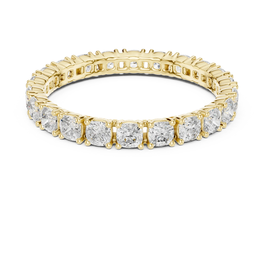 Driona Jewels Round Diamond Full Eternity Ring | Moissanite Solid Gold