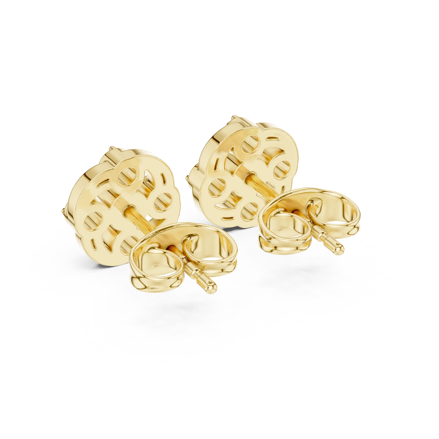 Top View: Round Diamond Ring with Bezel Setting in 14k Yellow Gold - Lab Grown - Driona Jewels