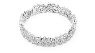 Top View: Round Diamond Ring with Halo Setting in 14k White Gold - Lab Grown - Driona Jewels