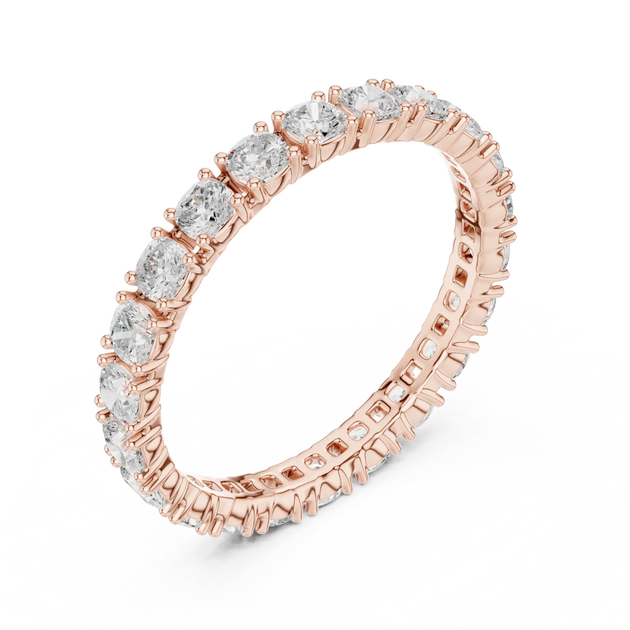 Driona Jewels Round Diamond Full Eternity Ring | Moissanite Solid Gold
