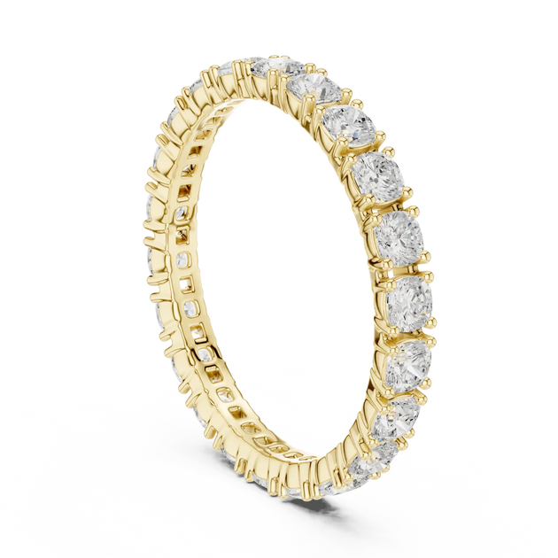 Driona Jewels Round Diamond Full Eternity Ring | Moissanite Solid Gold
