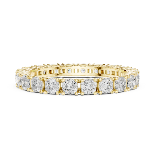 Driona Jewels Round Diamond Full Eternity Ring | Moissanite Solid Gold