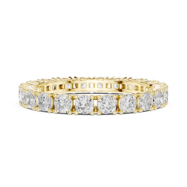 Driona Jewels Round Diamond Full Eternity Ring | Moissanite Solid Gold