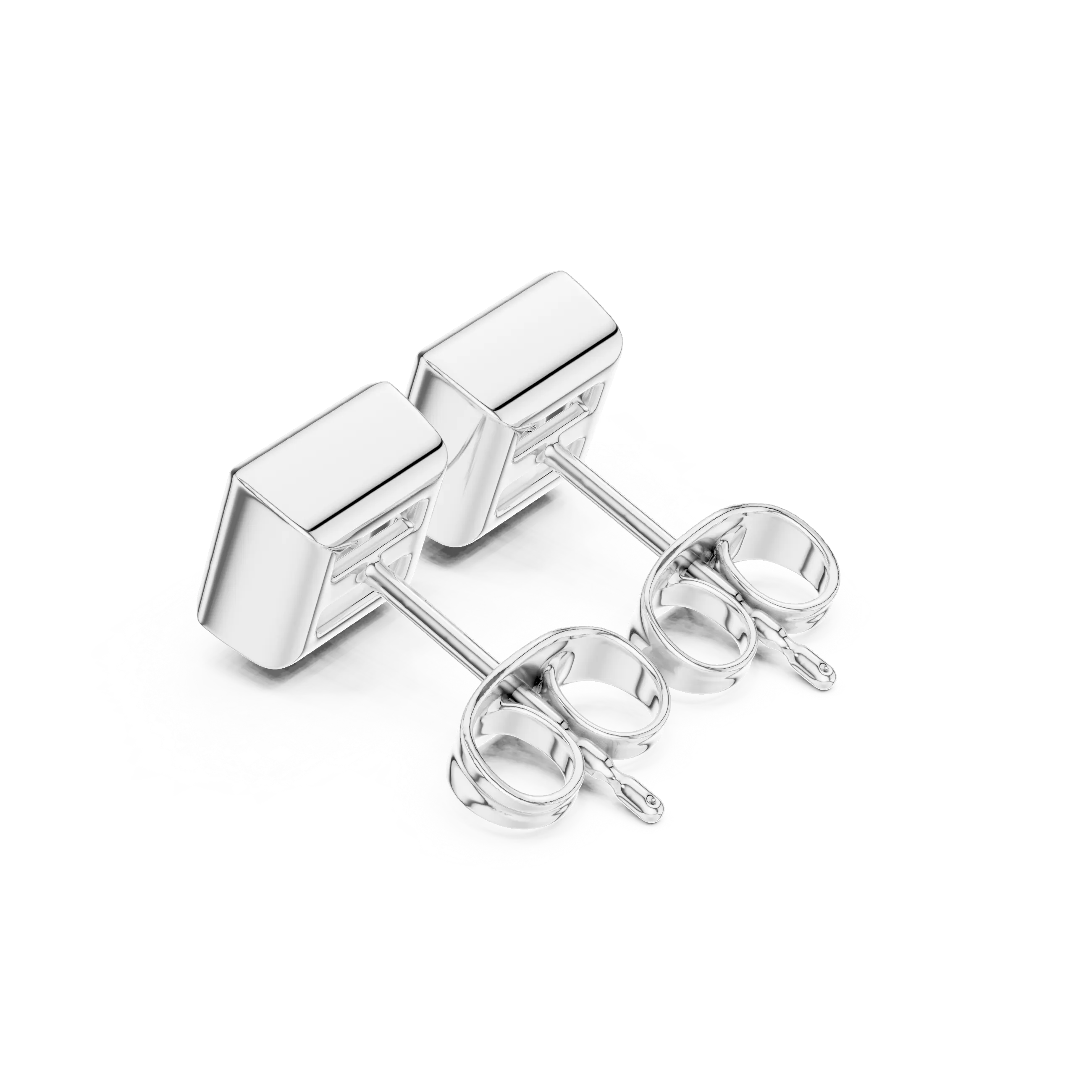 Three-quarter View: Round Diamond Ring with Prong Setting in 925 Silver - Lab Grown - Driona Jewels