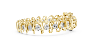 Side-Profile: Round Diamond Ring with Prong Setting in 14k Yellow Gold - Lab Grown - Driona Jewels