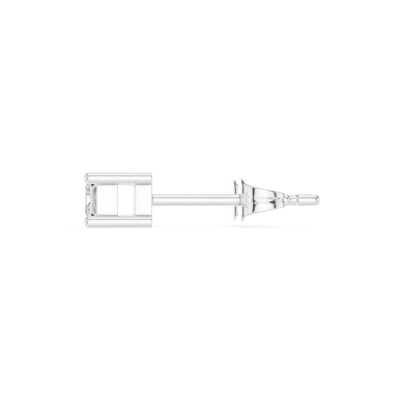 Side-profile: Round Diamond Ring with Solitaire Setting in 14k Gold - Lab Grown - Driona Jewels