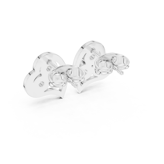 Three-quarter View: Round Diamond Ring with Solitaire Setting in 14k White Gold - Lab Grown - Driona Jewels