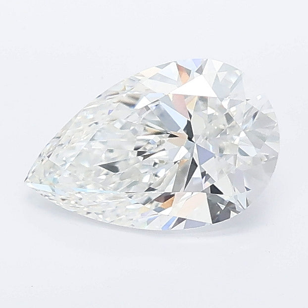 1.00 carat pear lab grown diamond E color VS1 clarity