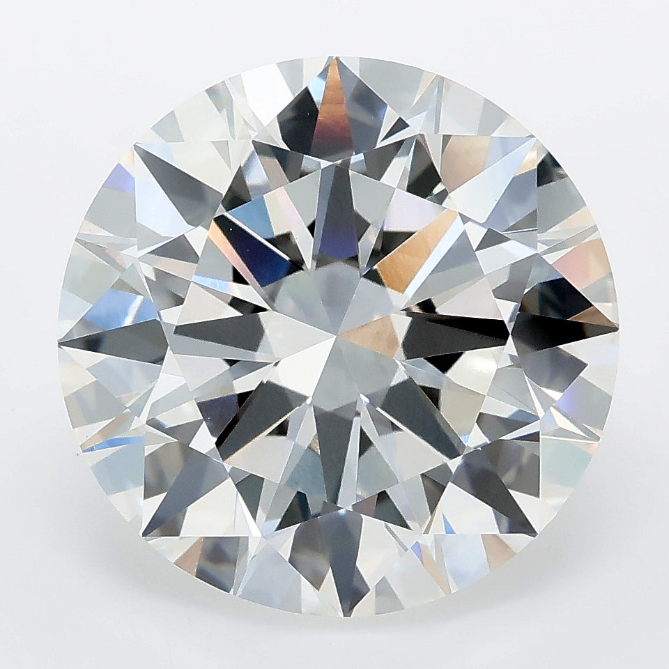 8.05 carat round lab grown diamond F color VVS2 clarity