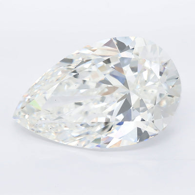 12.06 carat pear lab grown diamond E color VS1 clarity