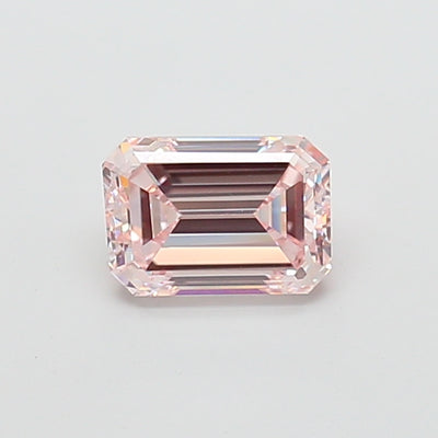2.00 carat fancy intense pink emerald lab grown diamond VVS2 clarity