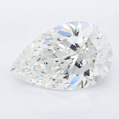 6.09 carat pear lab grown diamond E color VVS2 clarity