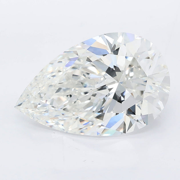 6.09 carat pear lab grown diamond E color VVS2 clarity
