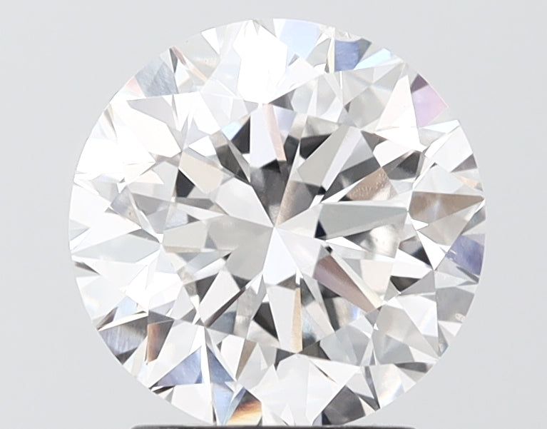 2.50 carat round lab grown diamond F color VS2 clarity