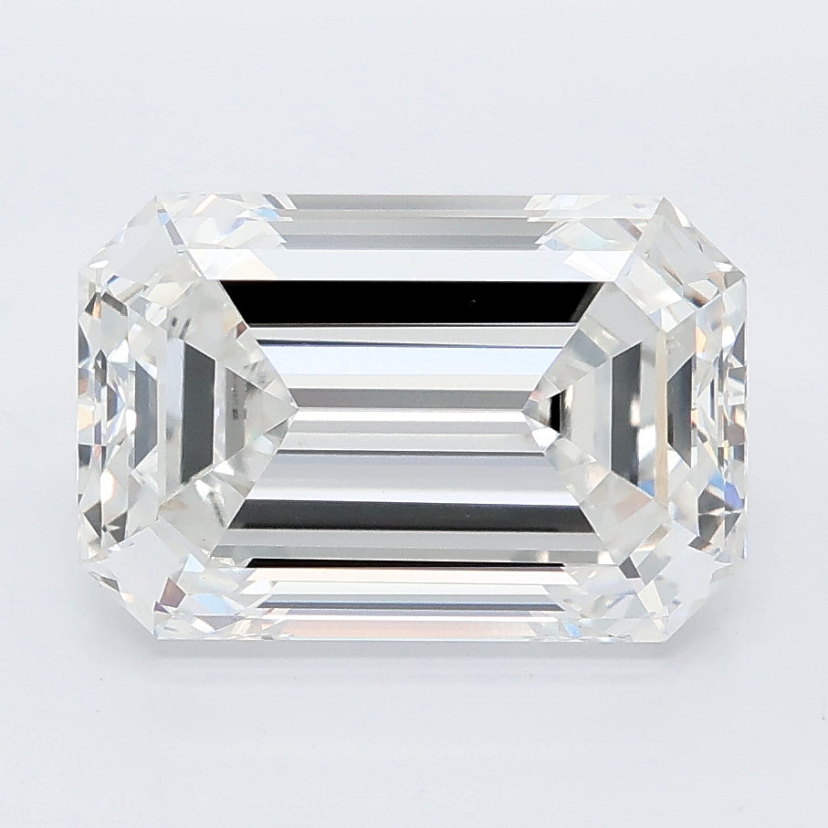 5.09 carat emerald lab grown diamond E color VS1 clarity