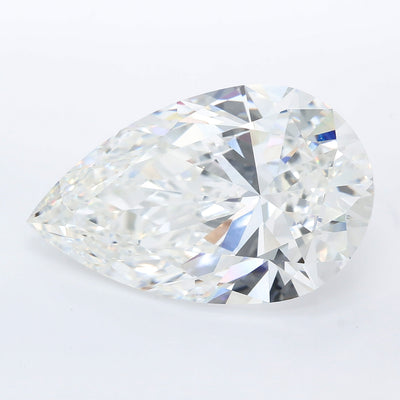 11.07 carat pear lab grown diamond F color VVS2 clarity