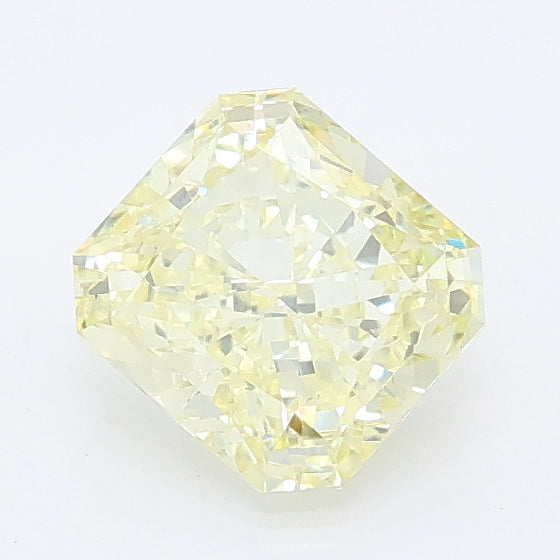 1.03 carat fancy light yellow radiant lab grown diamond VVS2 clarity