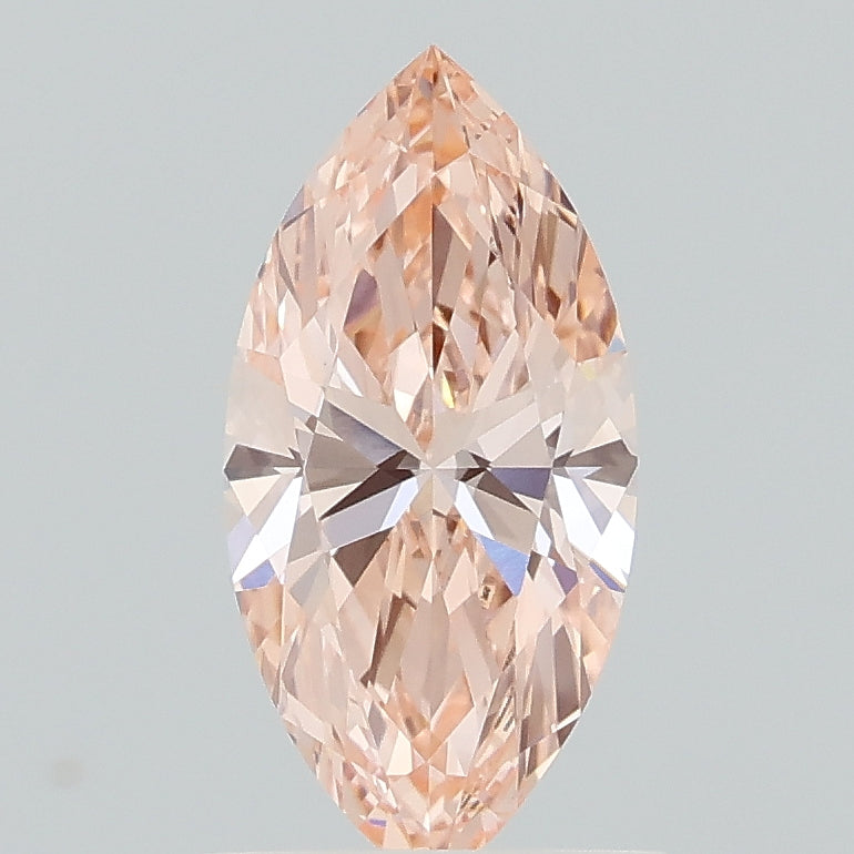 0.97 carat fancy pink marquise lab grown diamond VVS2 clarity