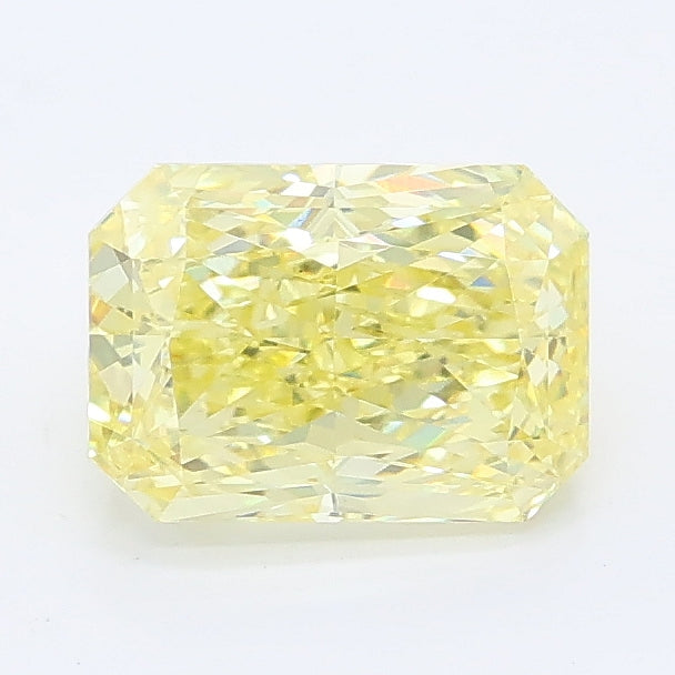 1.37 carat fancy intense yellow radiant lab grown diamond VS1 clarity