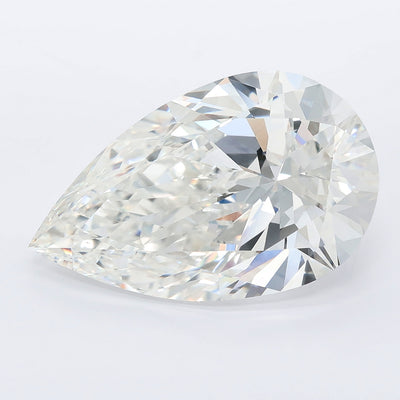 9.53 carat pear lab grown diamond F color VVS2 clarity