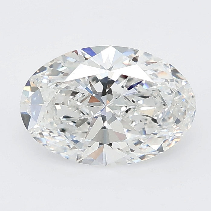 1.50 carat oval lab grown diamond E color VVS2 clarity