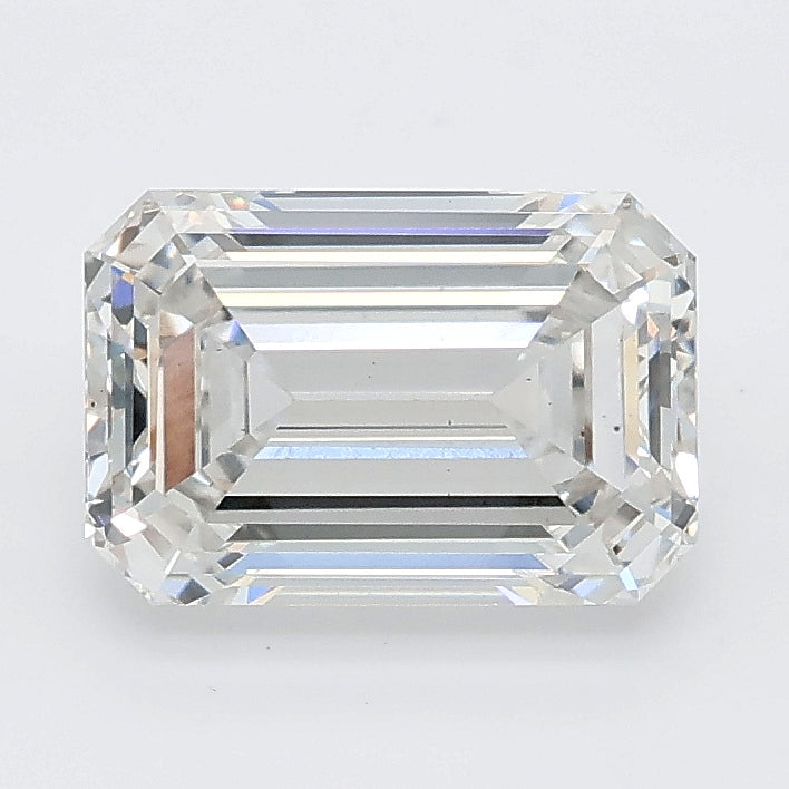 2.07 carat emerald lab grown diamond G color VS1 clarity