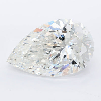 7.09 carat pear lab grown diamond E color VVS2 clarity
