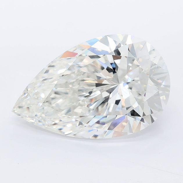 7.09 carat pear lab grown diamond E color VVS2 clarity