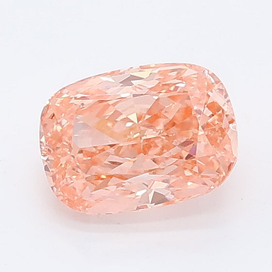 0.94 carat fancy pink cushion lab grown diamond VS1 clarity