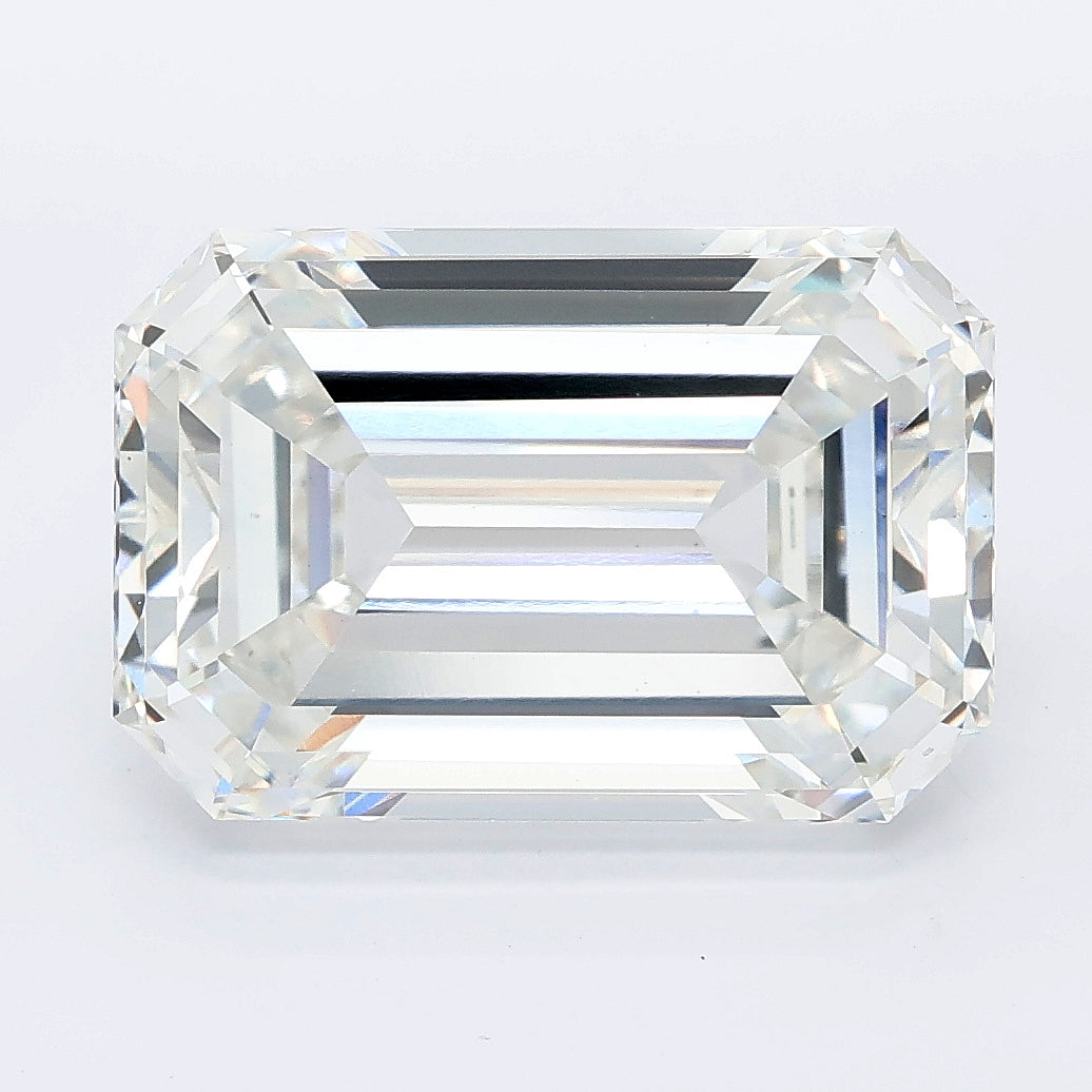 7.08 carat emerald lab grown diamond F color VS1 clarity