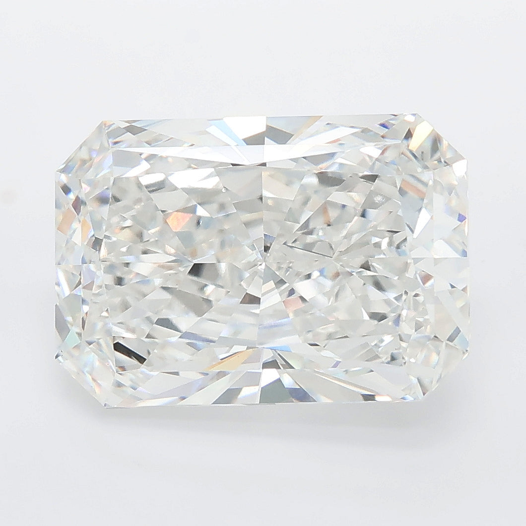 7.02 carat radiant lab grown diamond E color VVS2 clarity