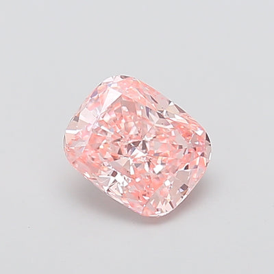 1.69 carat fancy vivid pink cushion lab grown diamond VS2 clarity