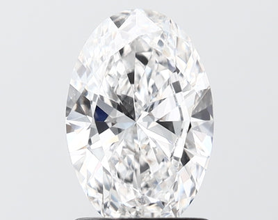 1.50 carat oval lab grown diamond E color VS1 clarity