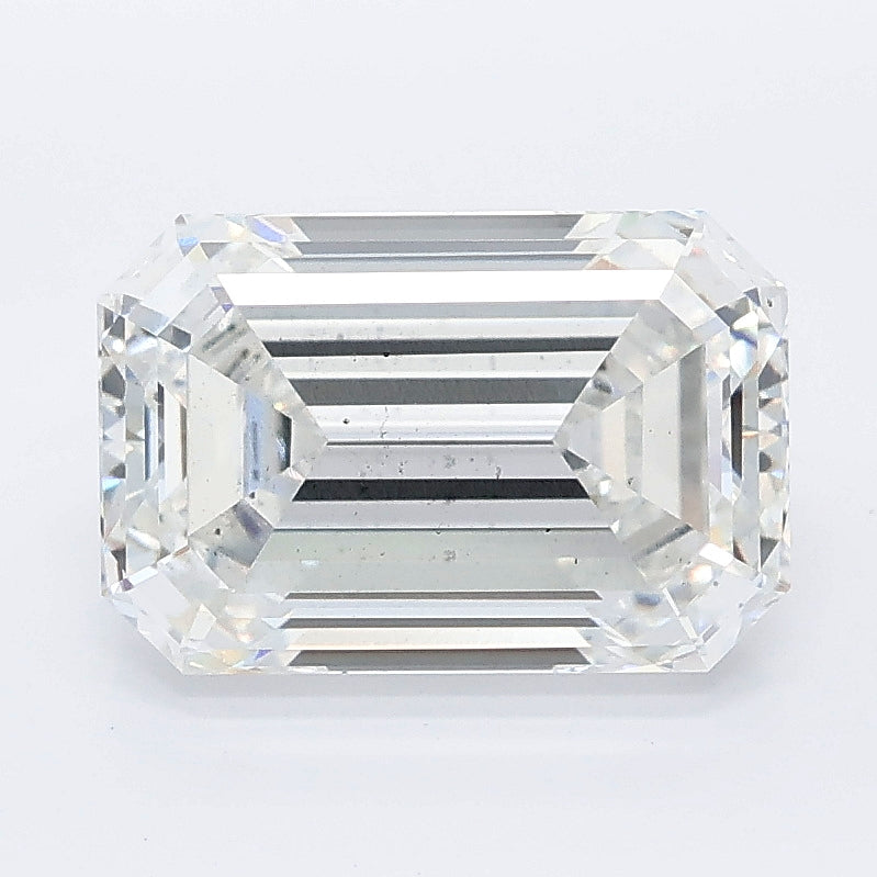 3.10 carat emerald lab grown diamond E color SI1 clarity