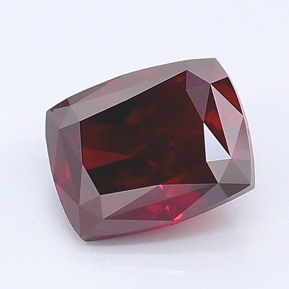 1.11 carat fancy deep orange cushion lab grown diamond VS1 clarity
