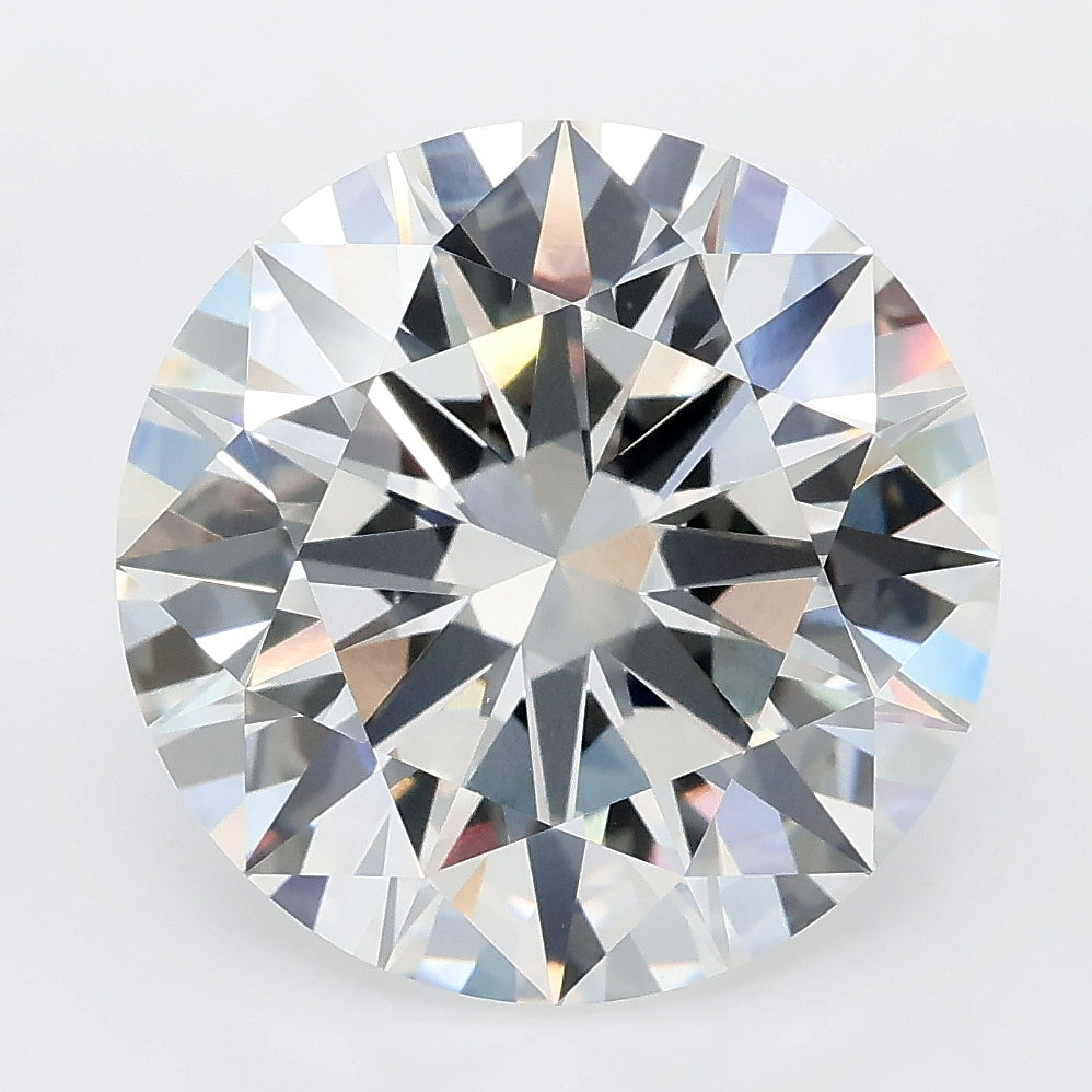 8.04 carat round lab grown diamond E color VVS2 clarity