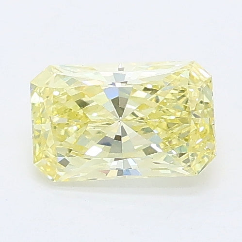 0.45 carat fancy yellow radiant lab grown diamond VS1 clarity