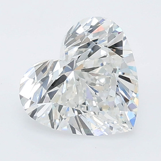 1.08 carat heart lab grown diamond E color VS1 clarity