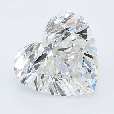 1.08 carat heart lab grown diamond E color VS1 clarity