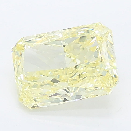1.24 carat fancy intense yellow radiant lab grown diamond VS1 clarity