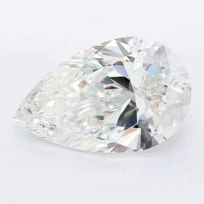 7.02 carat pear lab grown diamond F color VVS2 clarity
