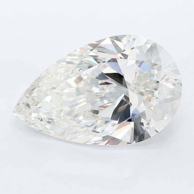 7.02 carat pear lab grown diamond F color VVS2 clarity