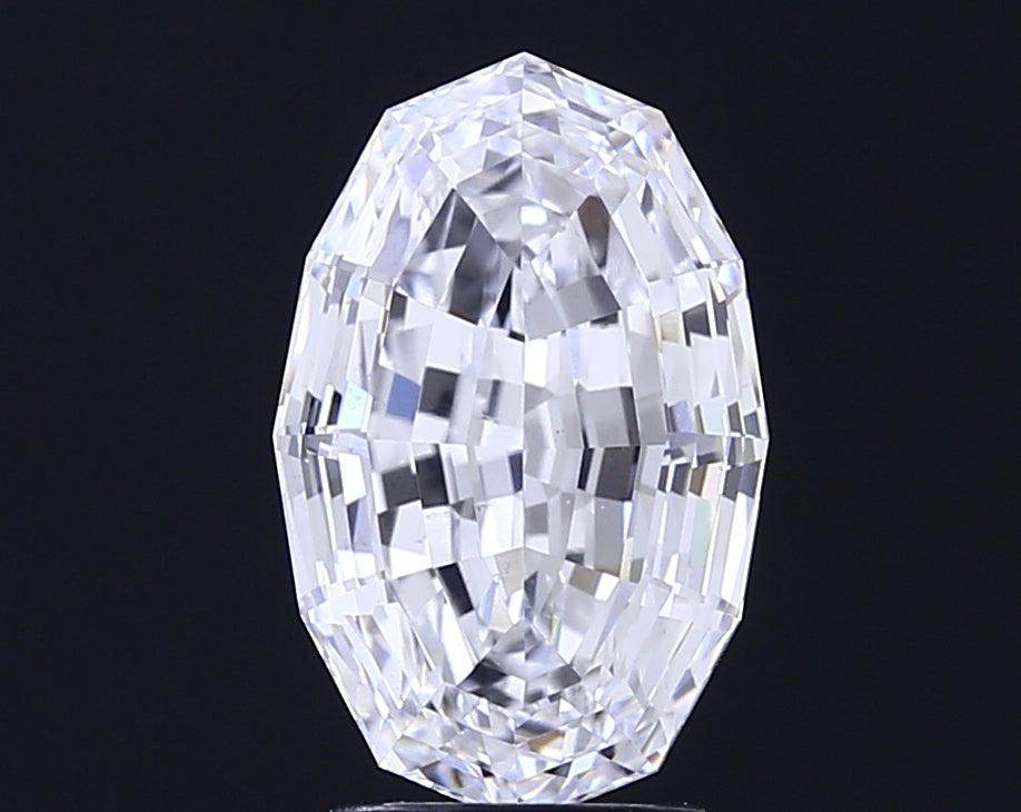 4.03 carat oval lab grown diamond D color VS1 clarity