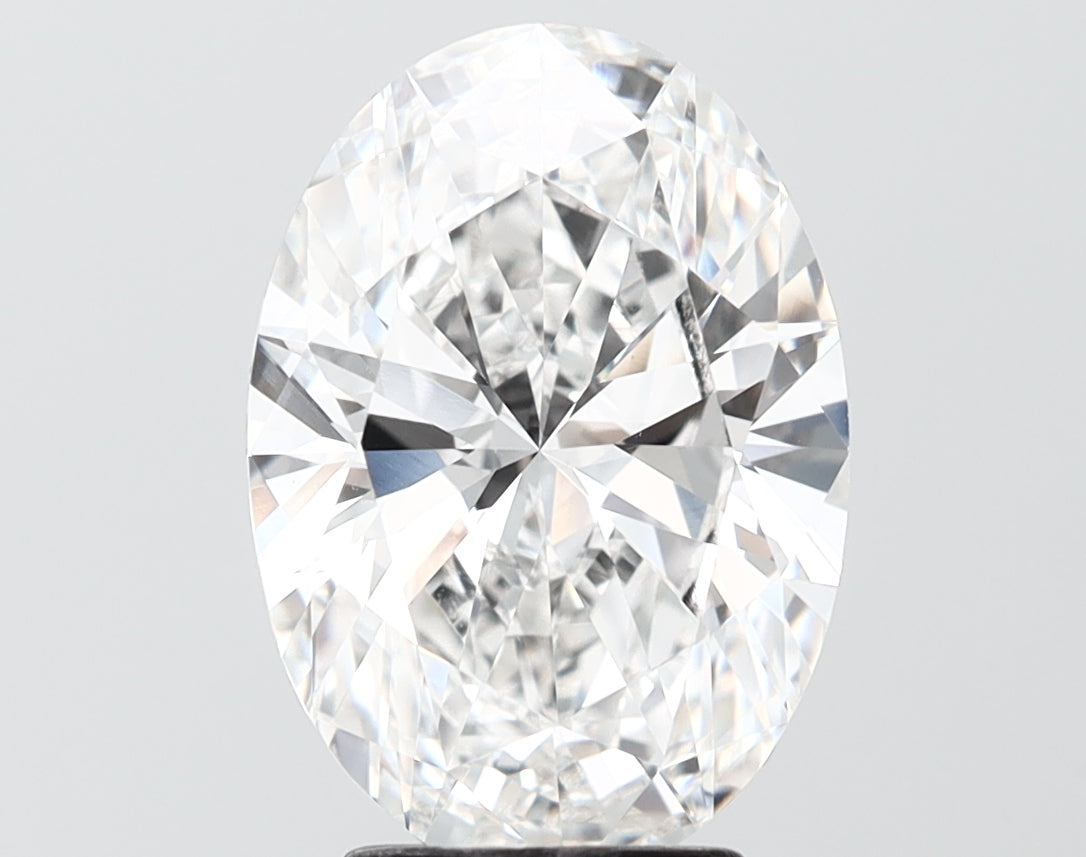 4.00 carat oval lab grown diamond E color VVS2 clarity