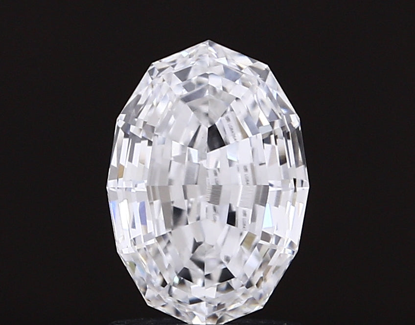 2.07 carat oval lab grown diamond D color VVS2 clarity