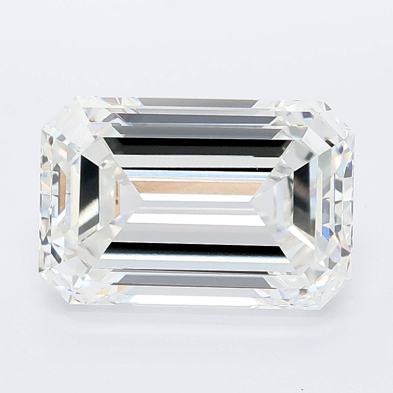 3.26 carat emerald lab grown diamond F color VVS2 clarity