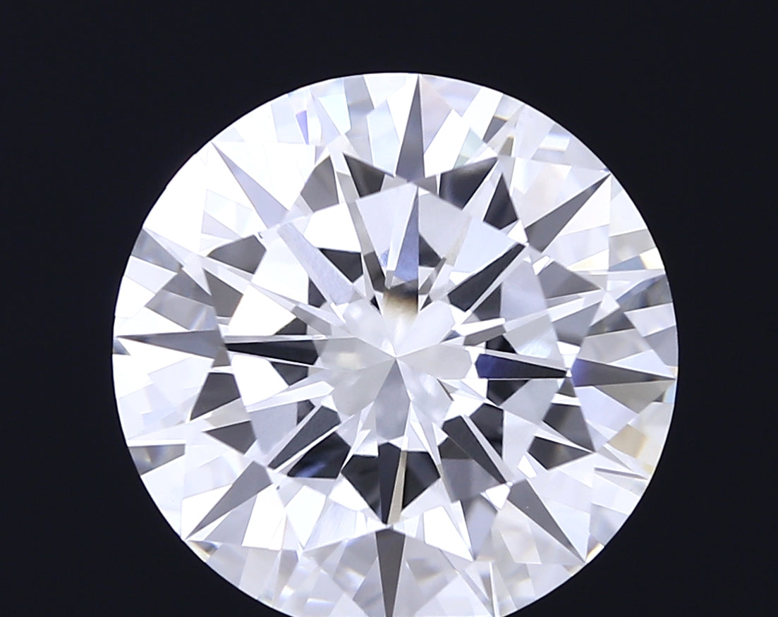 10.05 carat round lab grown diamond E color VVS2 clarity