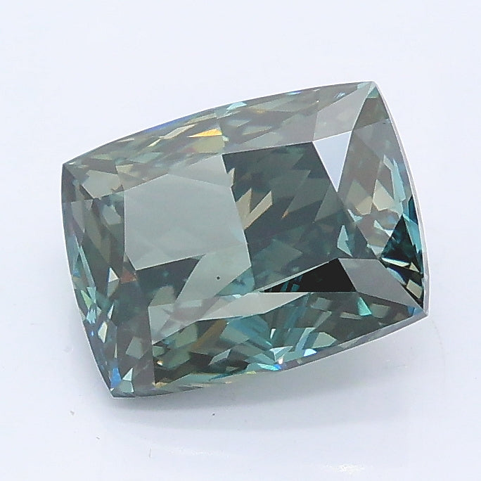2.03 carat fancy gray green cushion lab grown diamond VS1 clarity