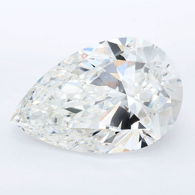 11.04 carat pear lab grown diamond F color VVS2 clarity